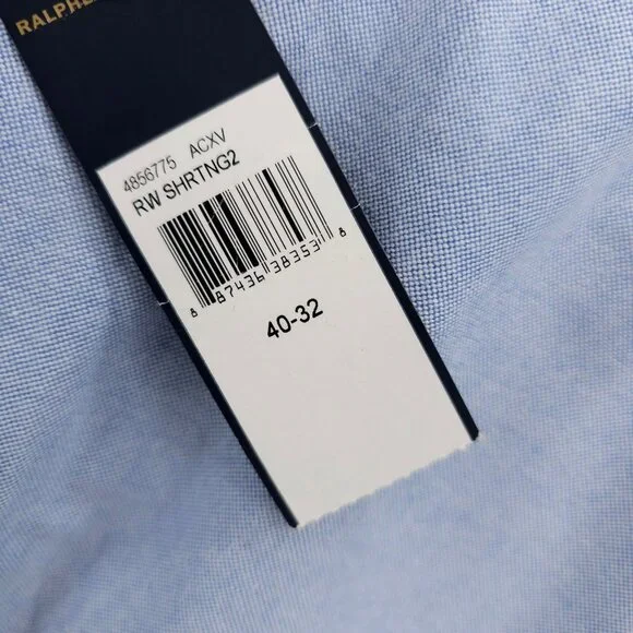 NWT POLO RALPH LAUREN Blue Preston Pant 100% Cotton Size 40x32